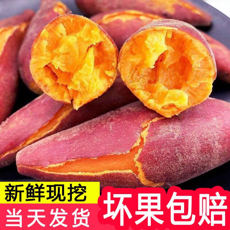 新鲜山芋农家自种西瓜红番薯红薯