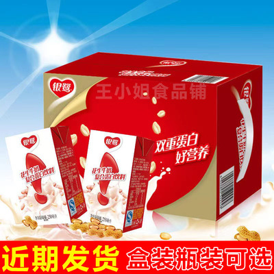 银鹭花生牛奶饮品250ml*16盒双重蛋白营养早餐奶超值正品新货