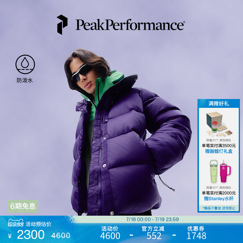 壁克峰女子防潑水羽絨服