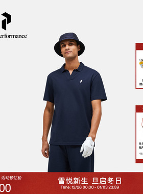Peak Performance壁克峰男子户外运动轻薄柔软珠地棉短袖Polo衫