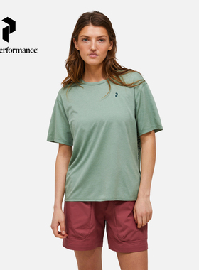 Peak Performance壁克峰女子户外圆领透气速干宽松运动短袖T恤