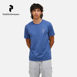 Peak Performance壁克峰男子Explore Graphic户外印花休闲短袖T恤