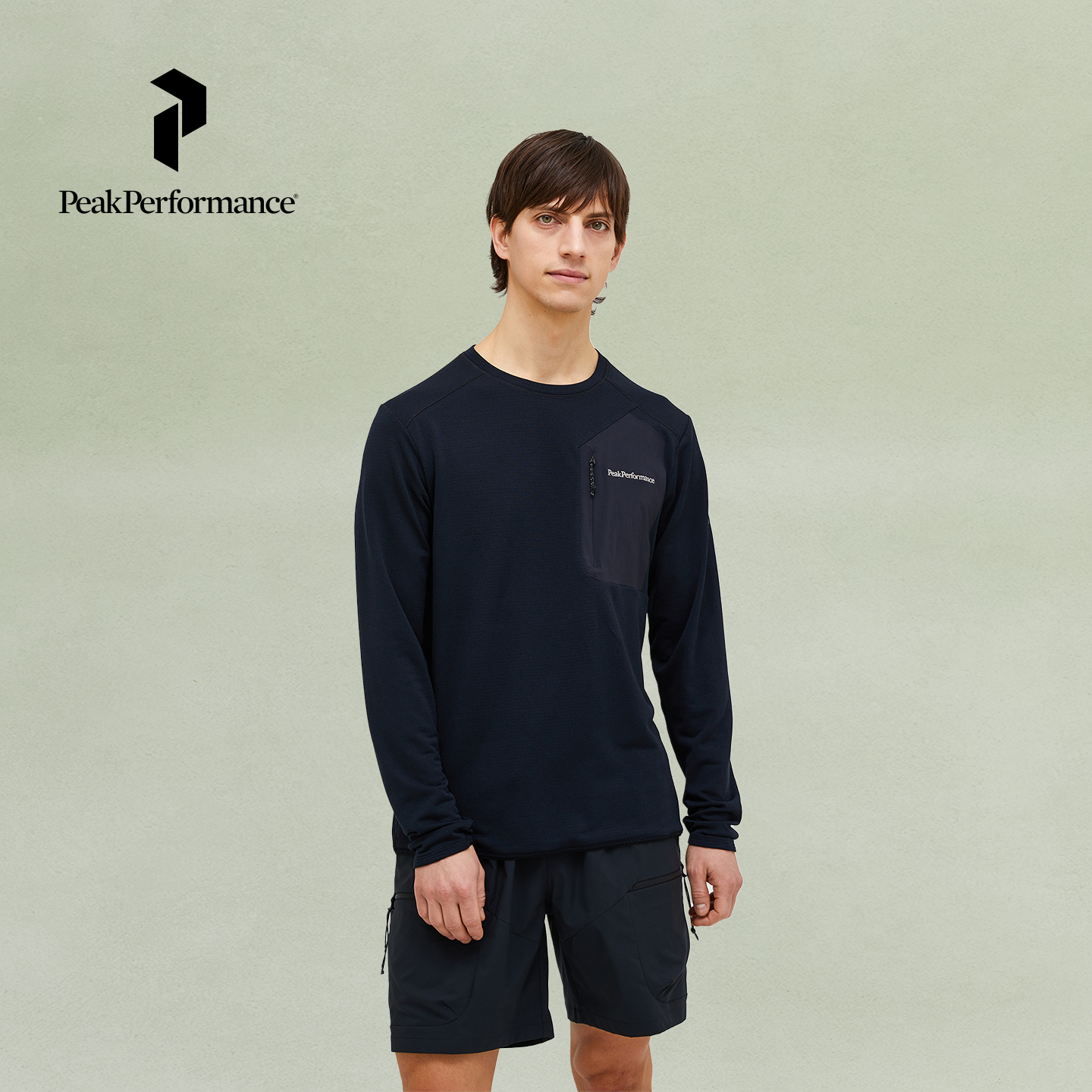 Peak Performance壁克峰Freelight户外男子抓绒圆领休闲百搭卫衣