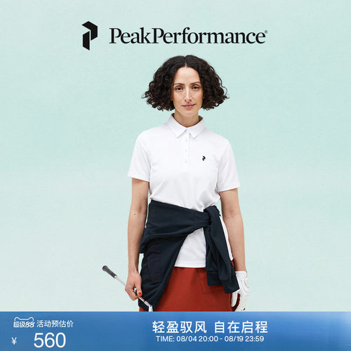 壁克峰女子户外高尔夫短袖POLO衫