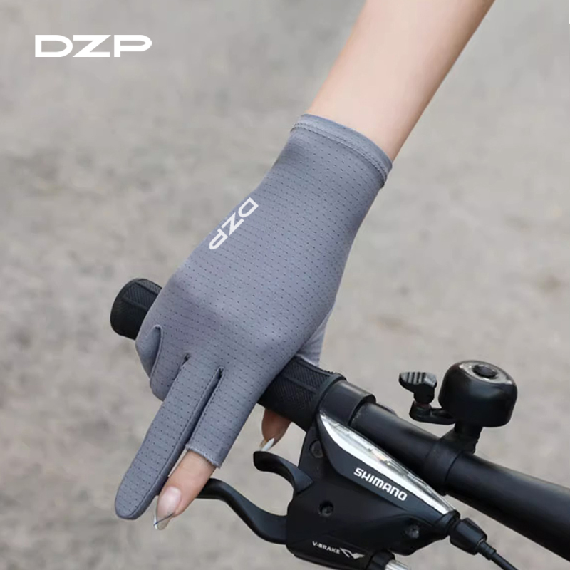 DZP夏季防晒手套冰丝手套女士防紫外线薄款透气开车骑车防滑触屏