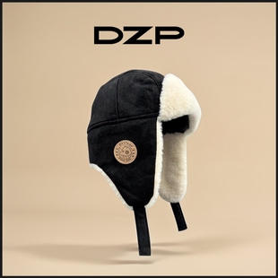 2025新品冬季儿童雷锋帽复古飞行员亲子毛绒帽男女加厚保暖滑雪帽