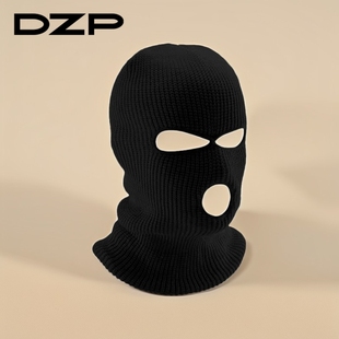 无印巴拉克拉法帽沙雕护脸蒙面帽子头套防风面罩冬天保暖针织帽