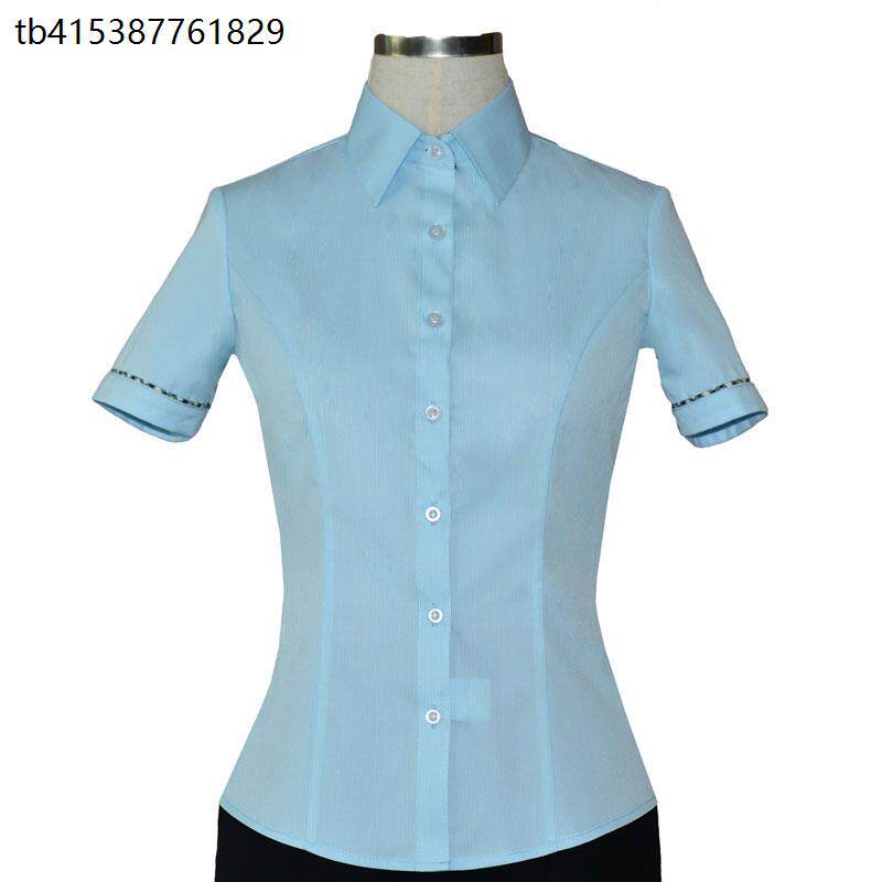 2019新款中国邮政储蓄银行短袖女装衬衫邮局工作服半袖衬衣夏制服