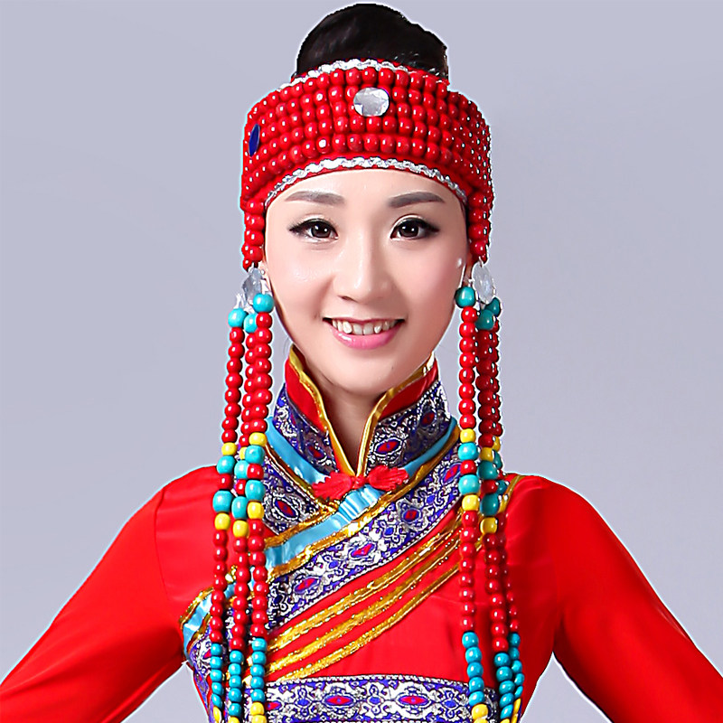 新品蒙古头饰女少数民族