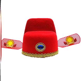 状元帽儿童成人乌纱帽新郎官帽戏曲帽古装帽古代秀才帽子表演道具