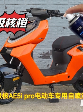 极核AE5i电动车极核橙色专用自喷漆原厂塑料油漆灰色电瓶车面补漆