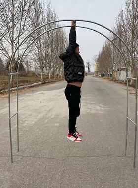 加粗25mm镀锌钢管植物爬架弧形拱门葡萄架户外铁艺花架子月季爬藤