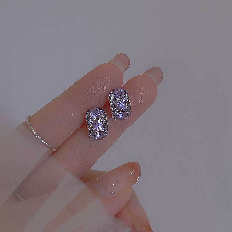 薰衣草紫色高级耳钉女小众设计轻奢耳饰百搭耳环2026新款爆款耳饰,饰品/流行首饰/时尚饰品新,耳钉,淘宝优惠券,粉丝福利购,淘宝优惠卷