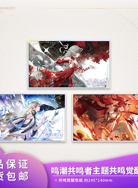 官方正品 鸣潮弗洛洛卡提希娅露帕共鸣觉醒亚克力色纸周边