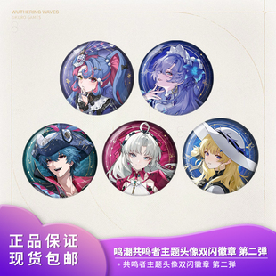 二次元 第二弹 谷子周边 鸣潮共鸣者主题头像双闪徽章 官方正版