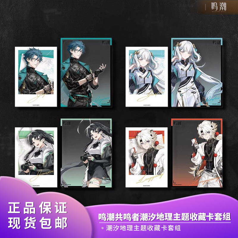官方正版 鸣潮 共鸣者 潮汐地理主题收藏卡套组 忌炎今汐周边