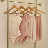 兰铂舞蹈女成人练功服吊带蕾丝空中瑜伽服基训舞蹈体操服