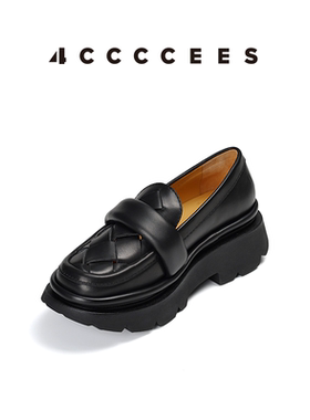 【明星同款】4CCCCEES / Crunch Anana厚底乐福鞋时装女休闲百搭