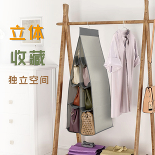 包包收纳神器宿舍服装 衣柜可旋转挂袋门后挂式 店衣橱收纳箱包防尘