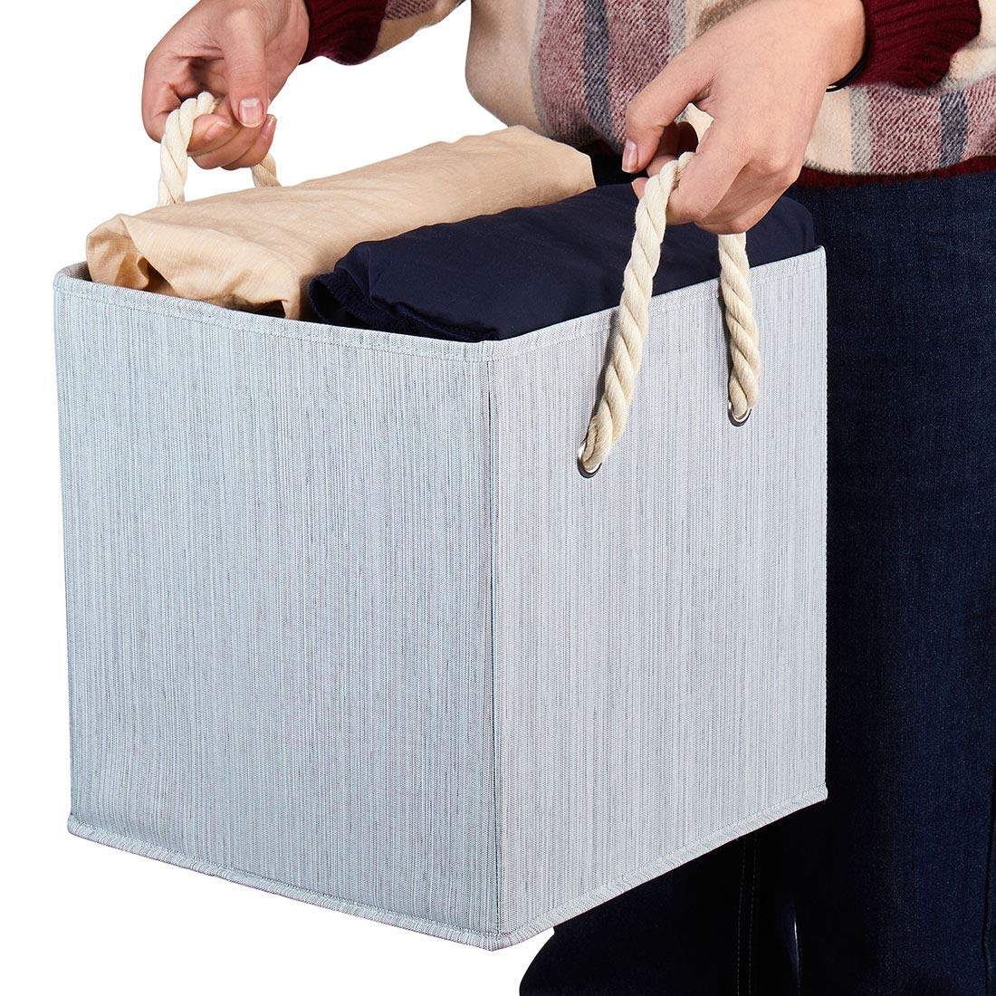 折叠收纳筐家用可折叠布艺手提箱