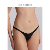 何识重构系列弧线网纱拼接中腰三角裤 HER SENSES P159