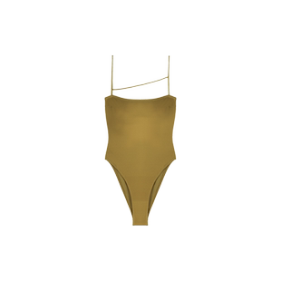 HER SENSES/何识时装细带设计露背时尚连体泳衣显瘦水陆两穿 S001