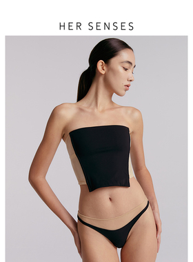 HER SENSES/何识重构系列网纱拼接简约时尚抹胸胸衣C161