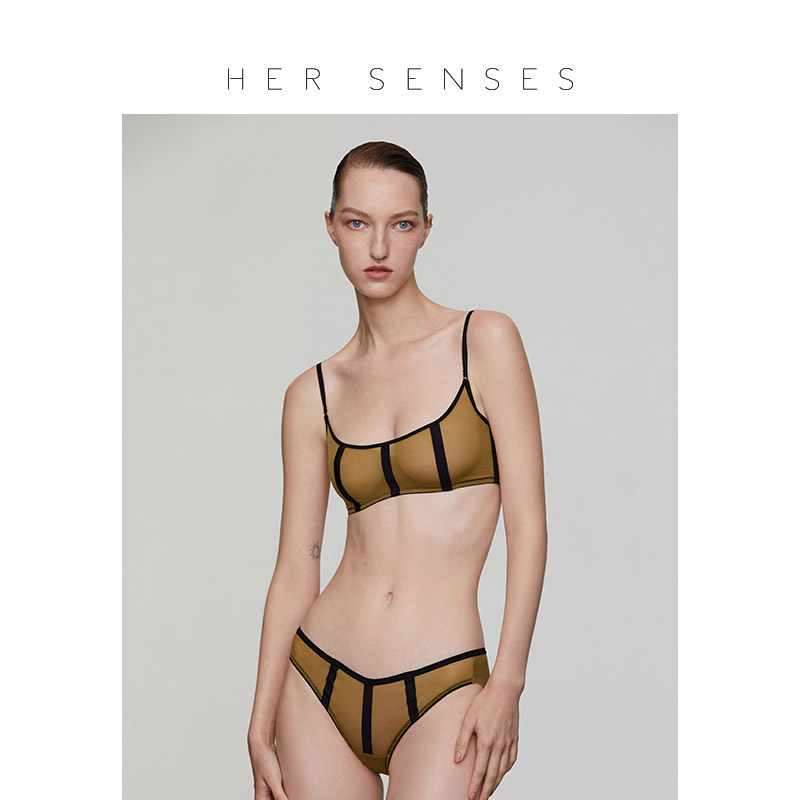 HER SENSES/何识感官系列抹胸内衣细肩带美背大胸显小文胸B004