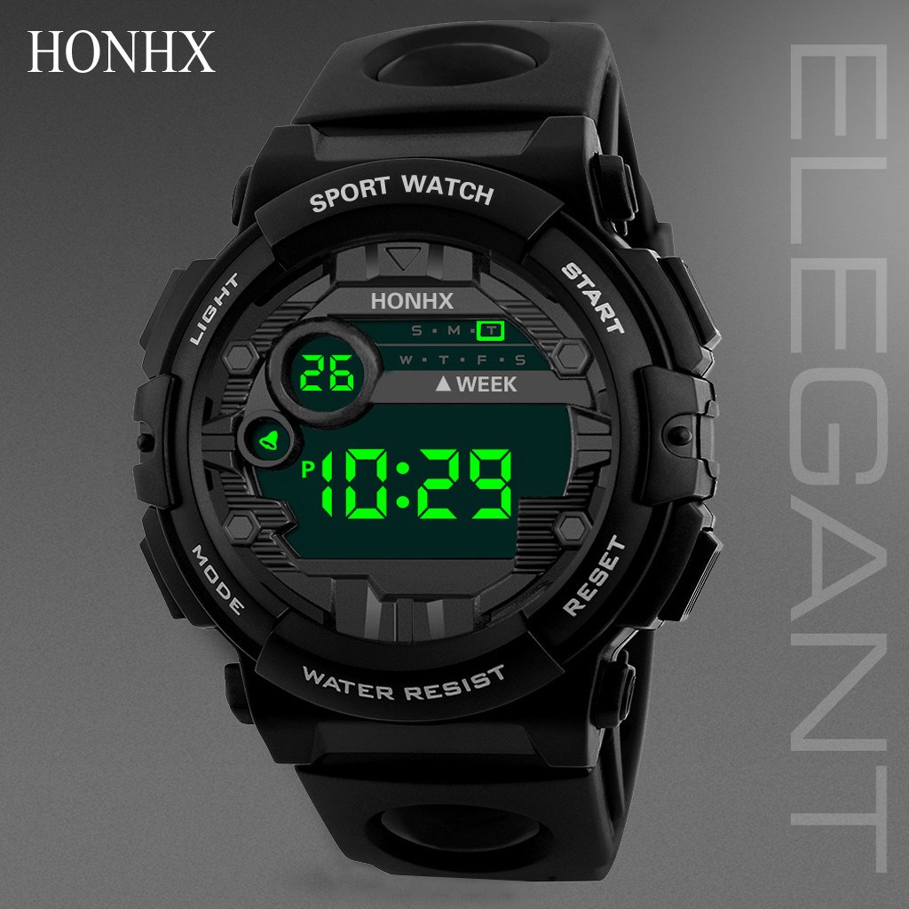 luxury mens digital watch waterproof date sport men outdoor