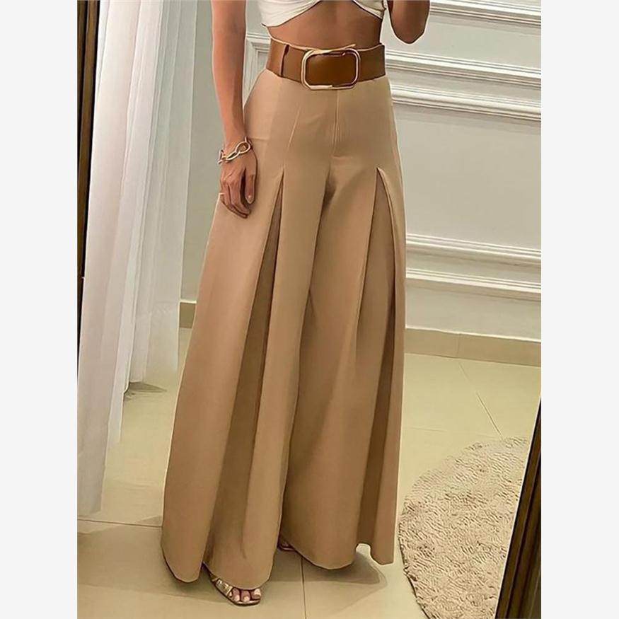 HighWaistPleatedWideLe