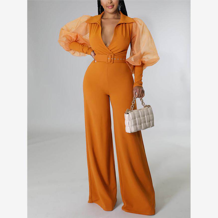 WomenWideLegJumpsuit欧