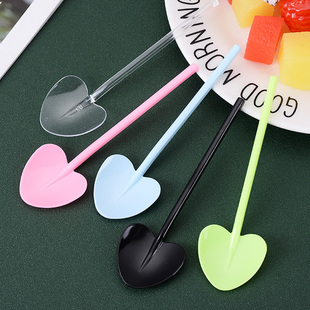 一次性雪糕勺子冰淇淋圣代奶酪甜品勺爱心形布丁酸奶勺子独立包装
