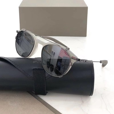 Round Oval Titanium Sunglasses Men Luxury Designer Quality