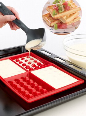 Kitchen Silicone Waffle Maker Cake Mould Home Nonstick Muffi
