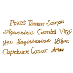 1 Set/12 Constellation English Name Resin Metal Fillings Ep