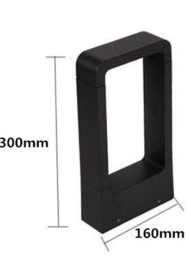 6pcs Exterior Bollard 10W Outdoor Floor Light Garden Courtya