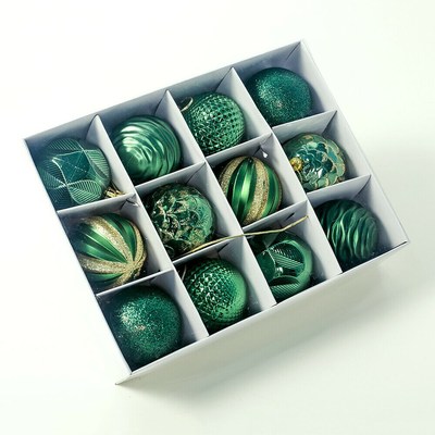 12pcs/lot 60mm Christmas Tree Decor  Baubles Xmas Party Hang