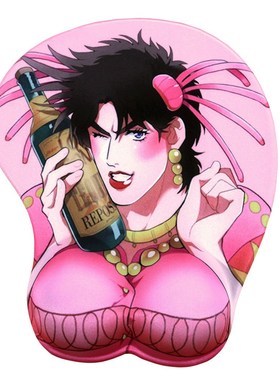 Anime Joseph Joestar 3D Wrist Rest Mouse Pad Mat JoJo's Biza