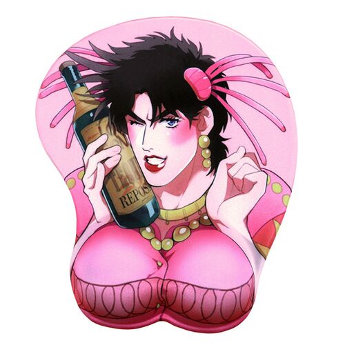 Anime Joseph Joestar 3D Wrist Rest Mouse Pad Mat JoJo's Biza