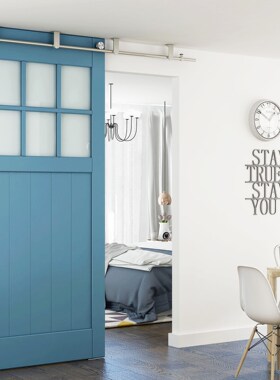 DIYHD Stainless Steel Ceiling Mount Sliding Barn Wood Door K