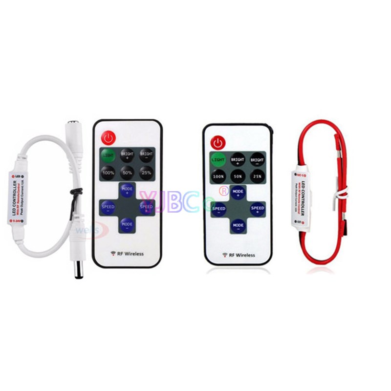 11keys single color led dimmer DC 5V 12V 24V 12A Mini dimmin