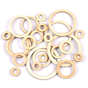 Wooden circle/ring Arts Scrapbooking ornament Crafts DIY Rou
