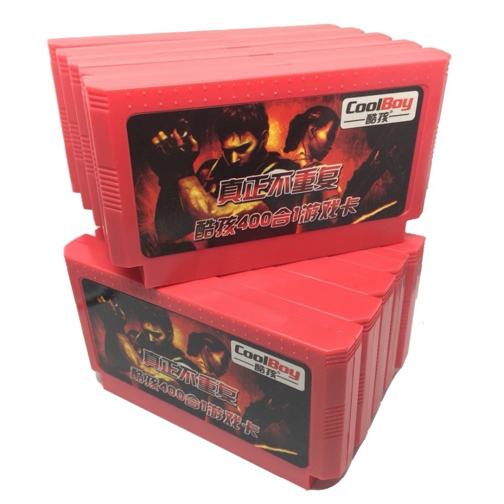 10 PCS 400 in 1 60 Pins Game Cartridge for 8 Bit Game Conso