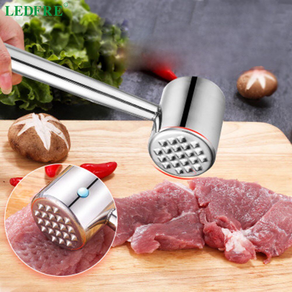 LEDFRE 304 Stainless Steel Steak Meat Hammer Stainless Steel