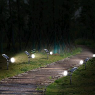 Decor Garden Landscape 4LED IP65 Spotlight Lamps Yard Solar