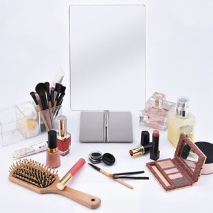9 Inch Makeup Mirror Rectangle Shape Mirror Desk Stand Mirr