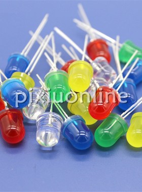 10pcs/bag J759 Diameter 8mm Colorful Light Emitting Diode 5c