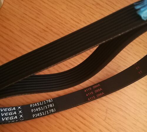 High Quality 2pcs  7PJ451  Poly-V belt    PJ451 belts , 7rib