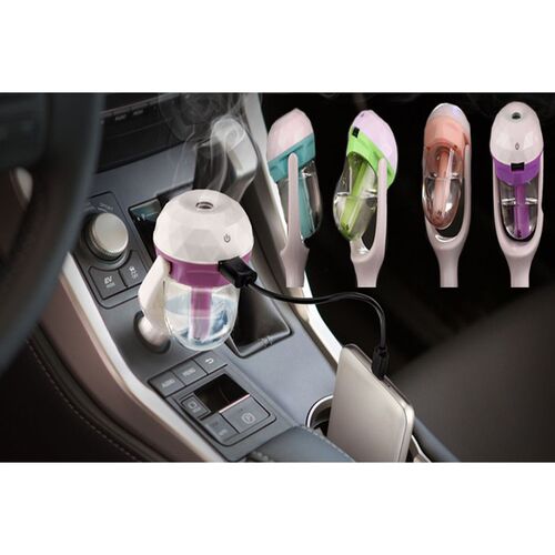 Auto 12V SB Mini Car Air Humidifier Purifier Aroma Diffuser