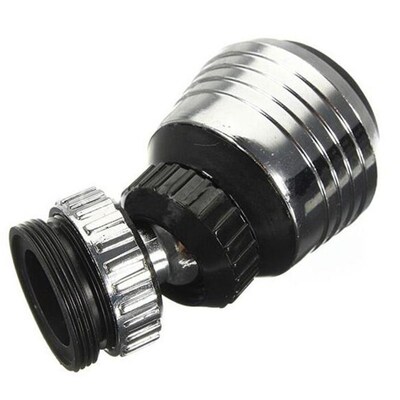 Silver Black Fashion 360 Rotary Aeration Water-saving Faucet